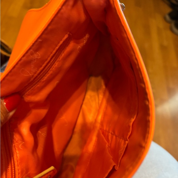 Vera Bradley laser cut Orange Crossbody Bag with Tassels - Picture 6 of 7